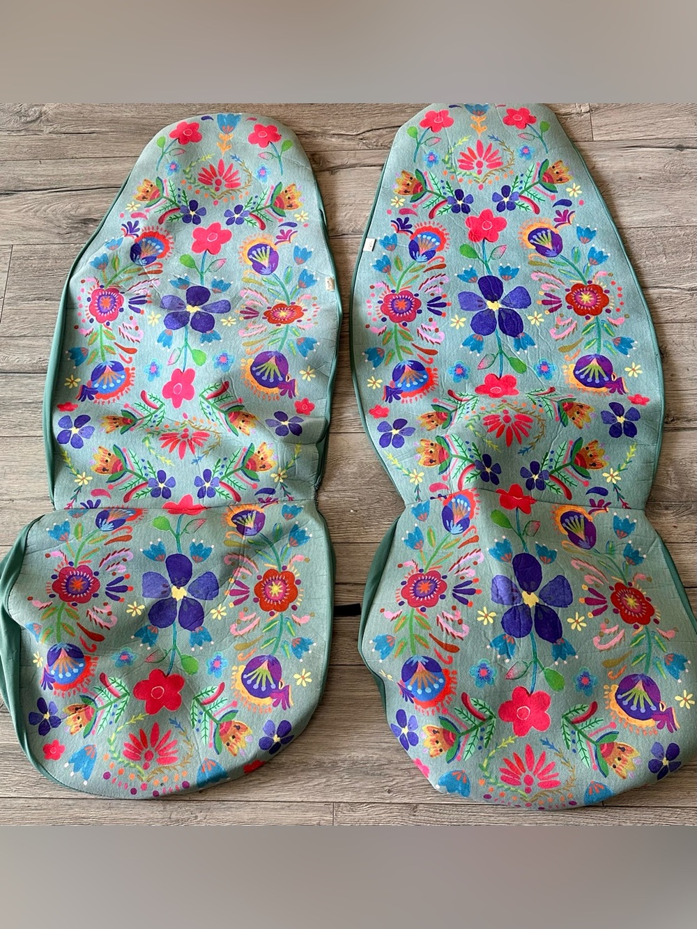 Natural Life Seat Covers Set of 2 Floral Boho